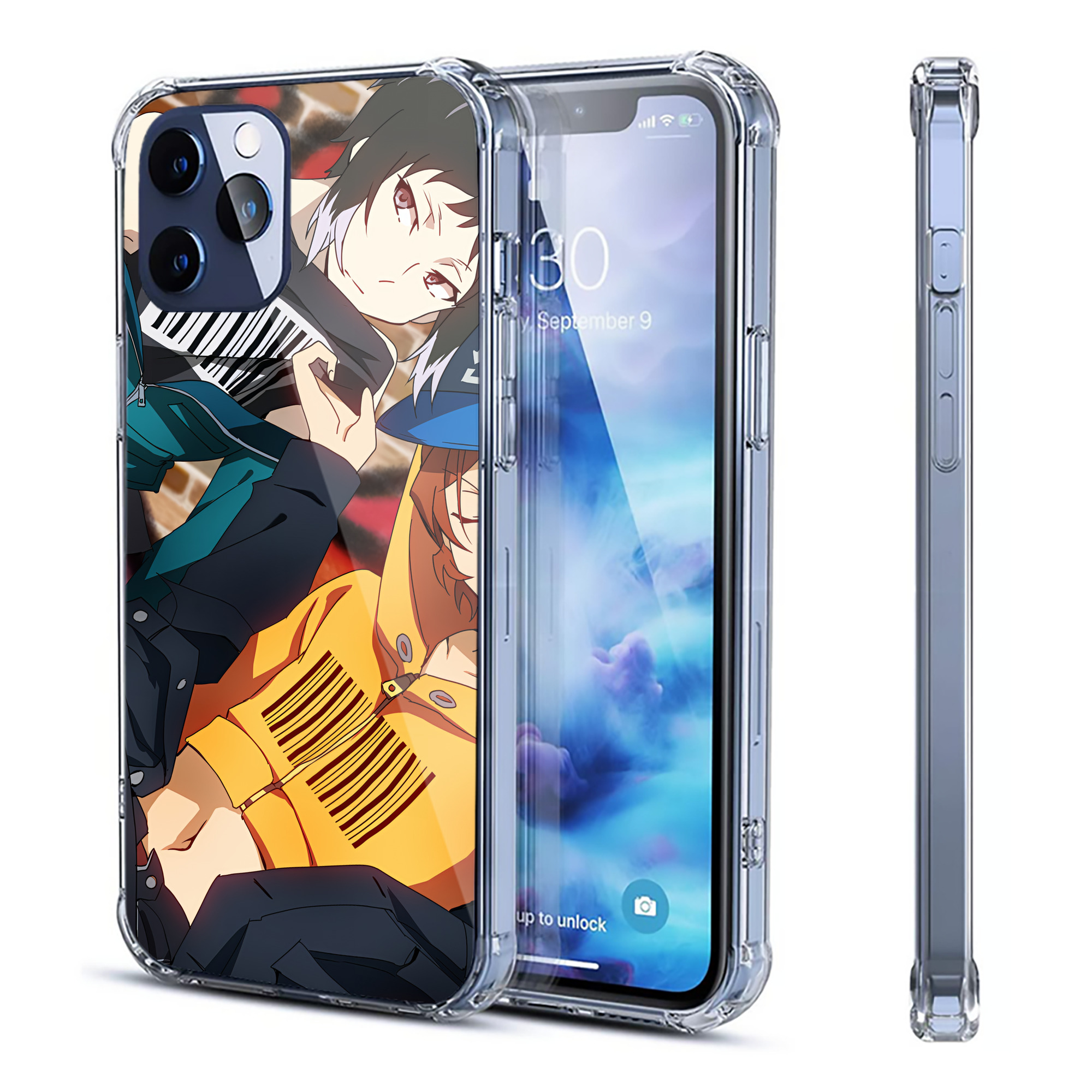 （画像用） 文豪ストレイドッグス Bungo Stray Dogs 【iPhone 12シリーズ対応】透明スマホケース（クリアソフトケース）
